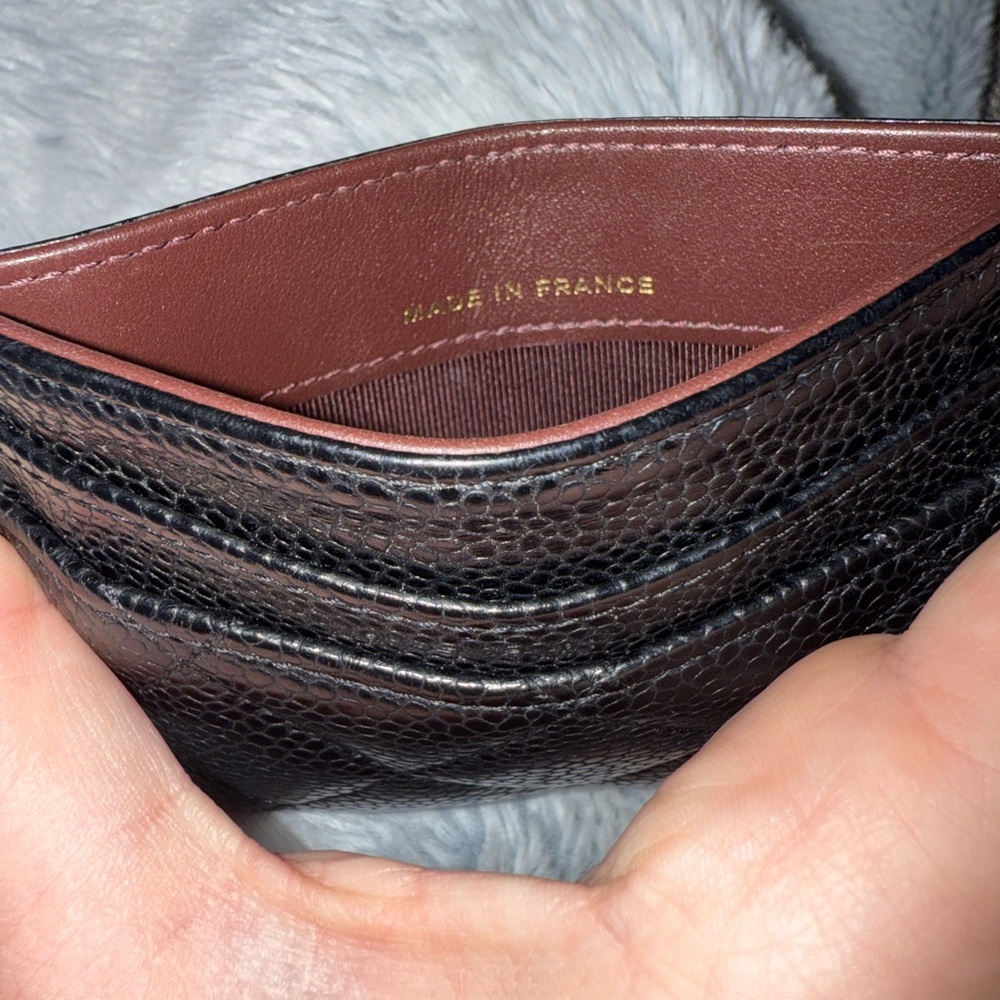 Chanel Black Quilted Caviar Leather Wallet - Picture 4 of 9